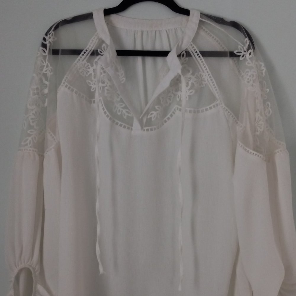 Beautiful white lace top
